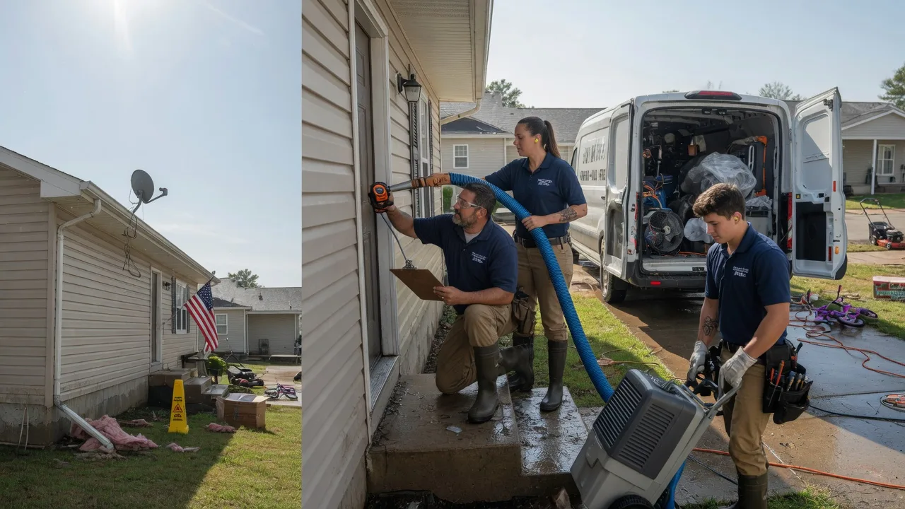 Ceiling Water Damage Restoration in Earlham, IA near me